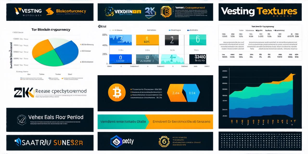 What does the term "vesting period" mean in the context of cryptocurrency?